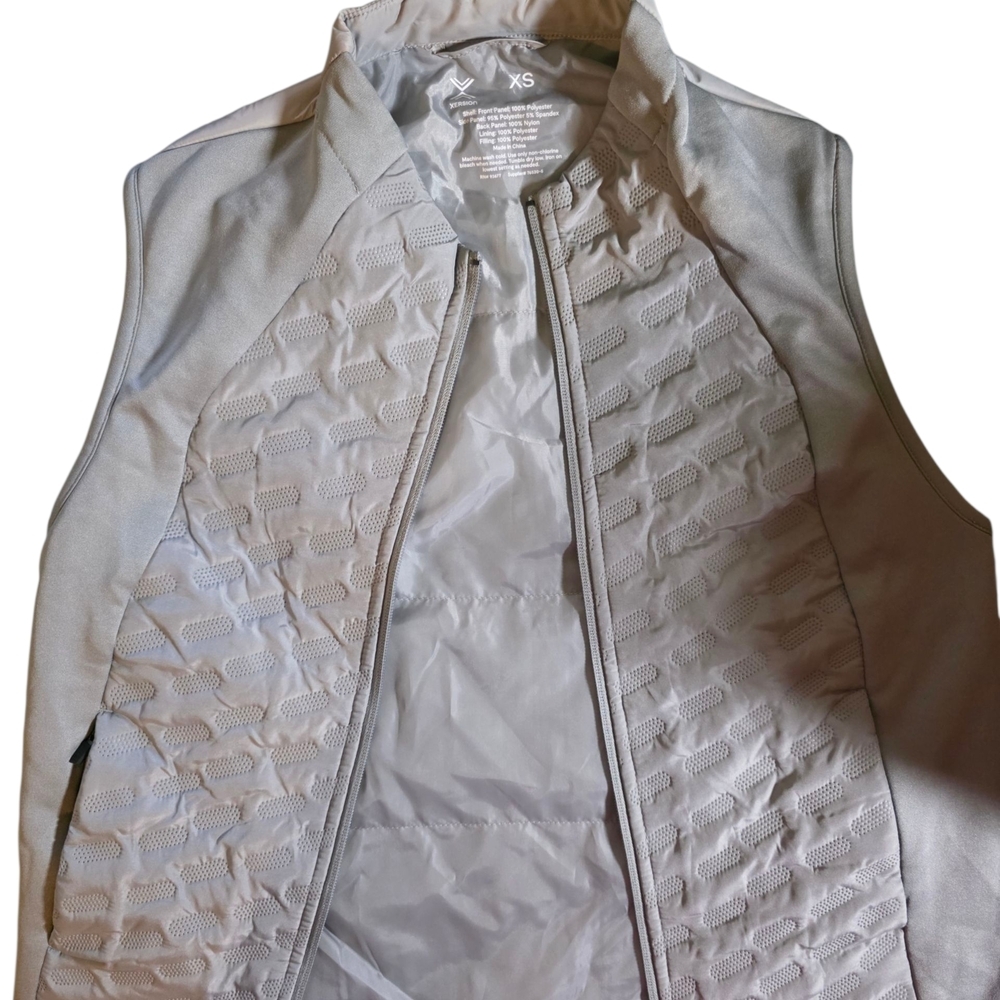 Xersion Women's Light Gray Quilted Vest X-Small - Picture 5 of 5